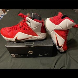Nike Lebron 12. Size 12. Red color way!!